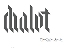 Tablet Screenshot of chaletarchive.com